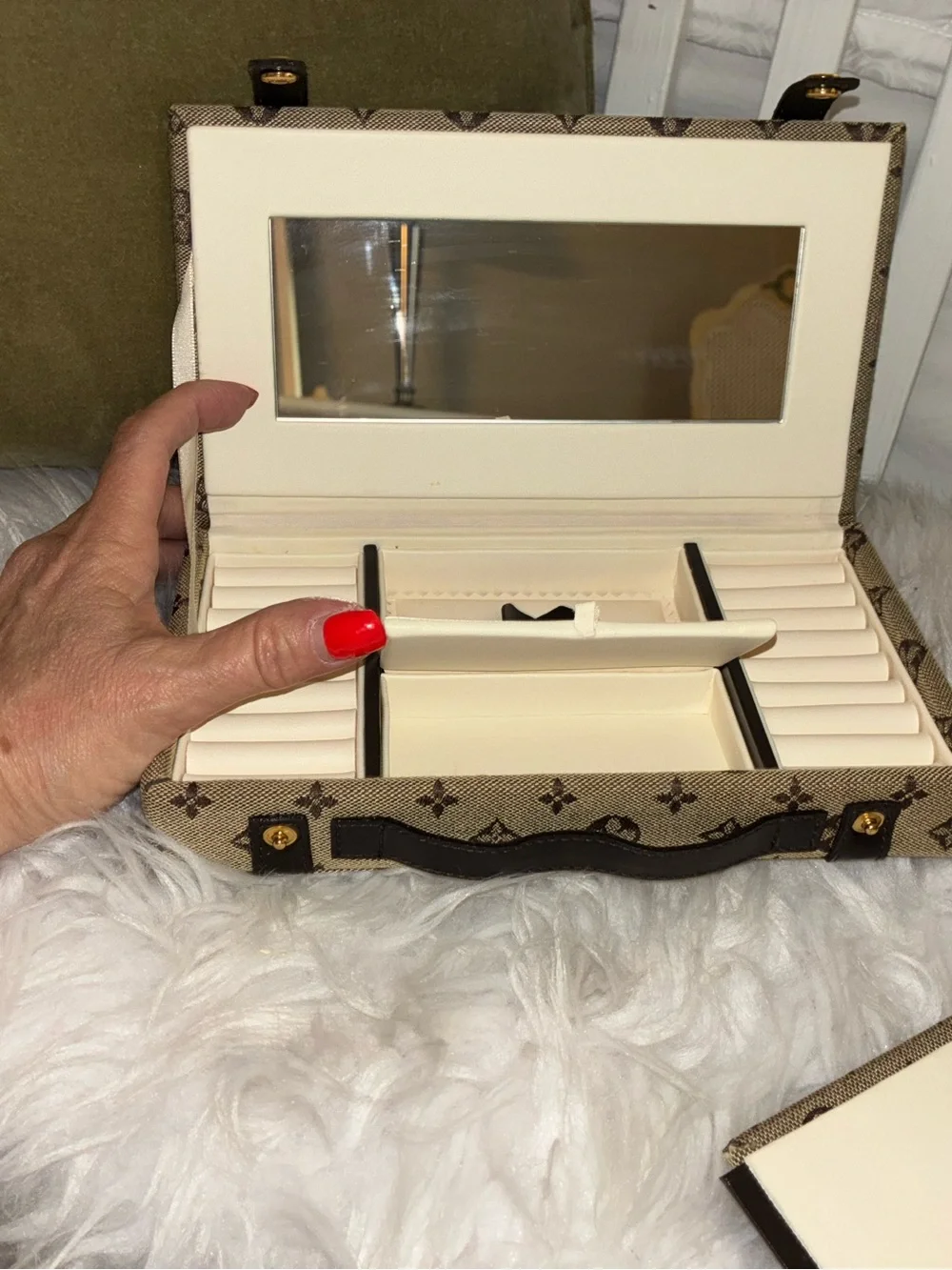 Wolf Design private label 2005 jewelry box with travel box.